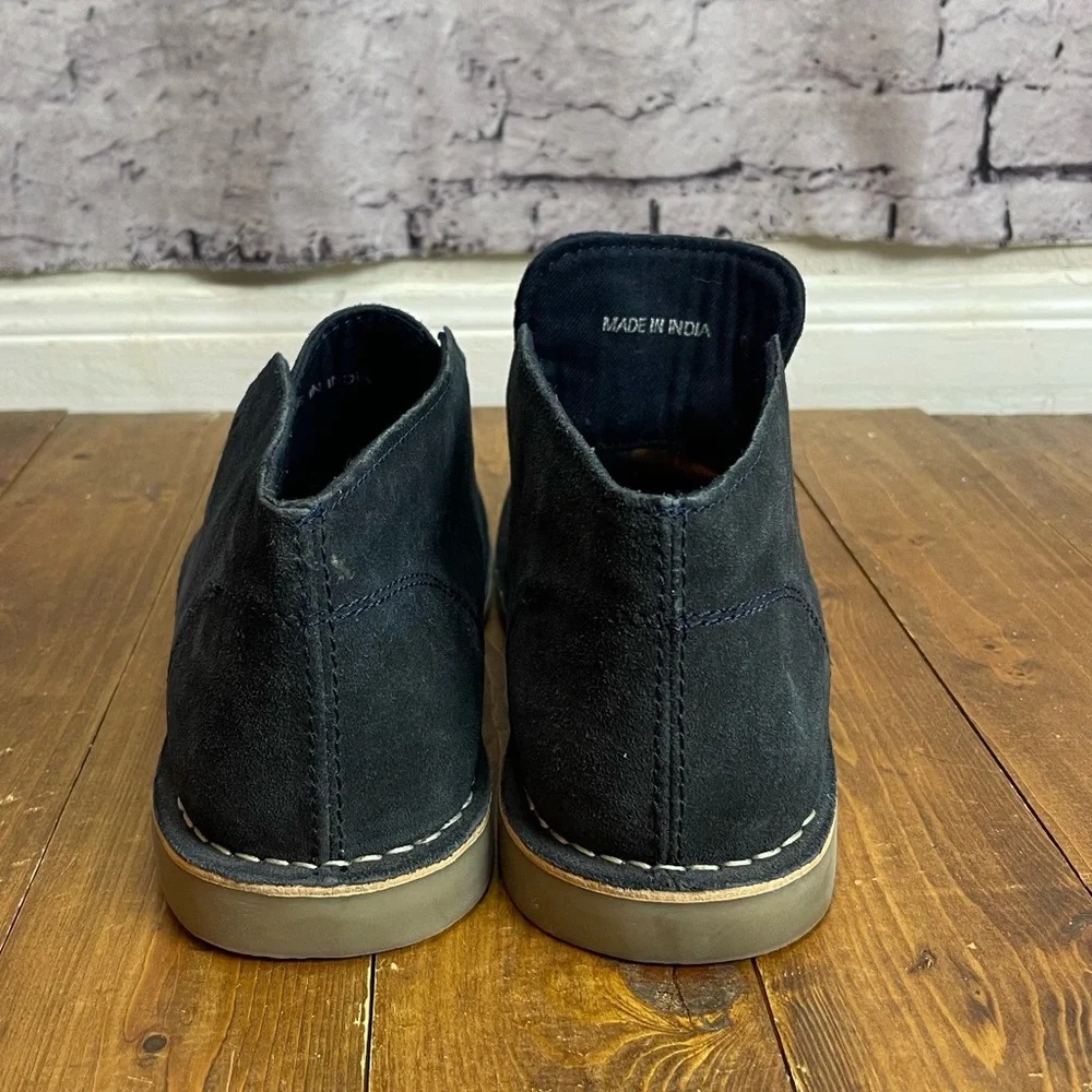 Hawkings McGill navy blue suede chukka boots size 10 no laces